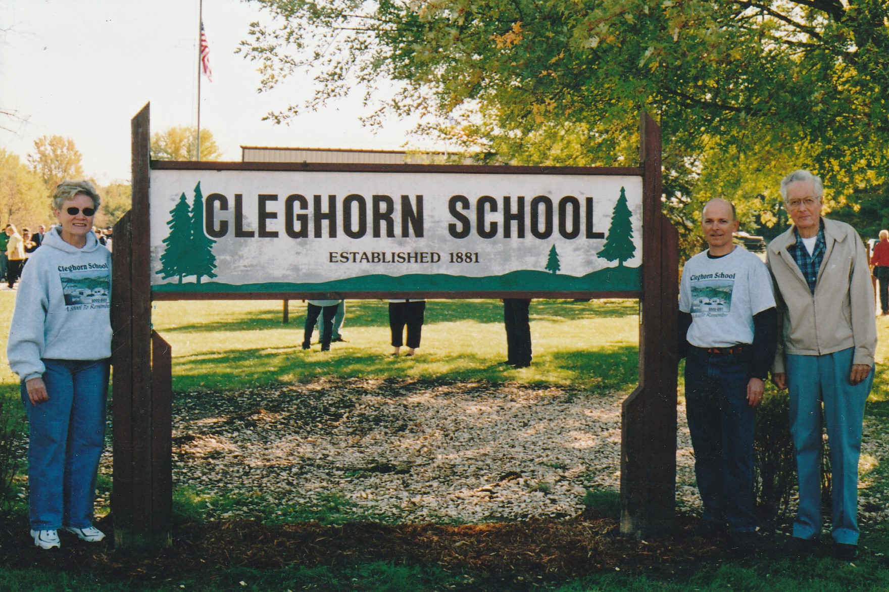 Old Cleghorn School sign